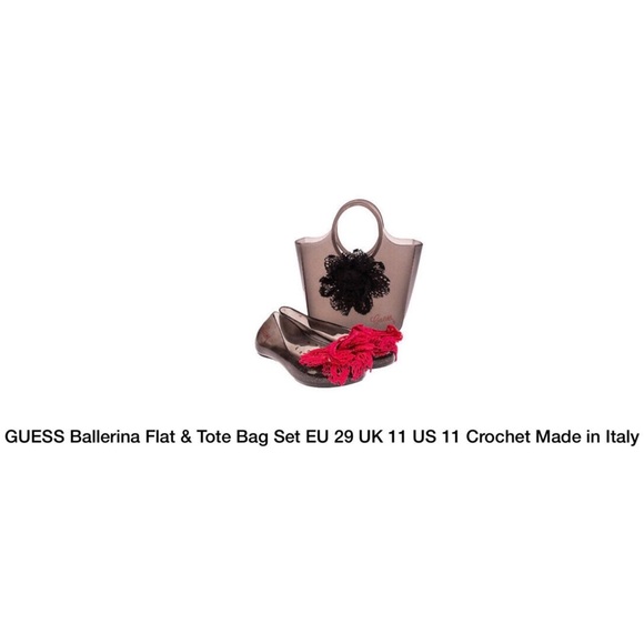 GUESS KIDS RUBBER SHOES WITH BAG - Picture 1 of 7